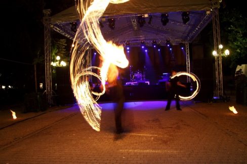 Eger, Drogprevenciós nap, Tűzzsonglőr Műsor 2014