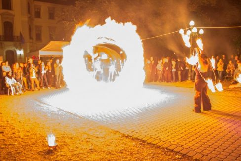 Eger, Drogprevenciós nap, Tűzzsonglőr Műsor 2014