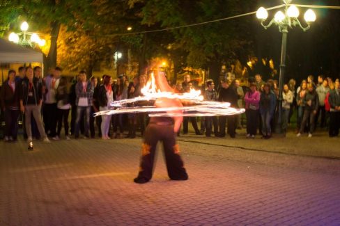 Eger, Drogprevenciós nap, Tűzzsonglőr Műsor 2014