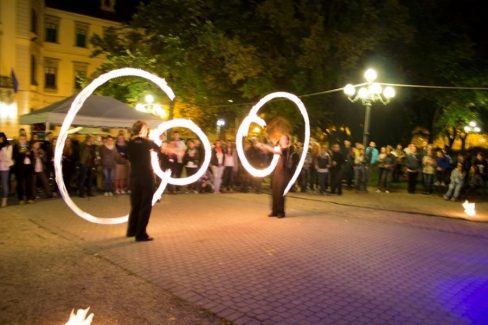 Eger, Drogprevenciós nap, Tűzzsonglőr Műsor 2014