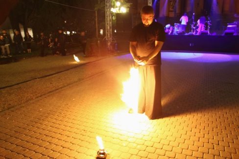 Eger, Drogprevenciós nap, Tűzzsonglőr Műsor 2014