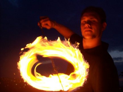 Eger, Nyári önajnározás (tűzzel), 2009