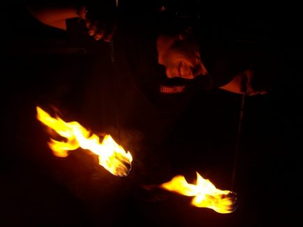 Eger, Nyári önajnározás (tűzzel), 2009