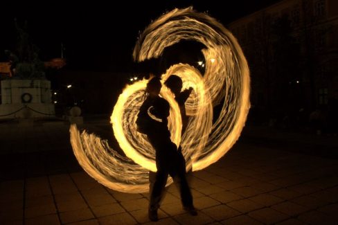 Eger, Dobó Tér, Világbékejel, 2008