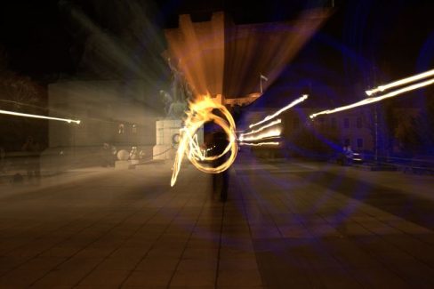 Eger, Dobó Tér, Világbékejel, 2008