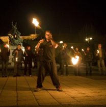 Eger,Dobó Tér, Világbékejel, 2009