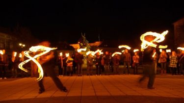 Eger,Dobó Tér, Világbékejel, 2009