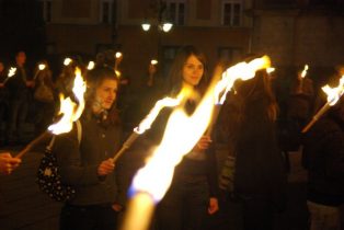 Eger,Dobó Tér, Világbékejel, 2009