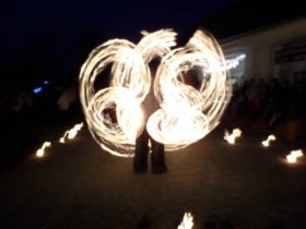 Nagyhalász, Adventi Ünnep, Tűzzsonglőr Műsor 2013