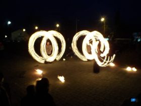 Nagyhalász, Adventi Ünnep, Tűzzsonglőr Műsor 2013