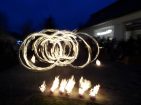 Nagyhalász, Adventi Ünnep, Tűzzsonglőr Műsor 2013