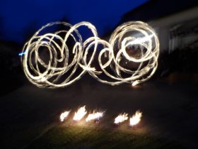 Nagyhalász, Adventi Ünnep, Tűzzsonglőr Műsor 2013