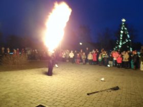 Nagyhalász, Adventi Ünnep, Tűzzsonglőr Műsor 2013