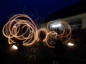 Nagyhalász, Adventi Ünnep, Tűzzsonglőr Műsor 2013