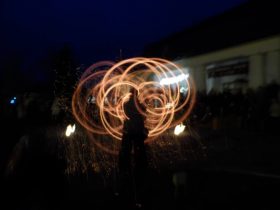 Nagyhalász, Adventi Ünnep, Tűzzsonglőr Műsor 2013