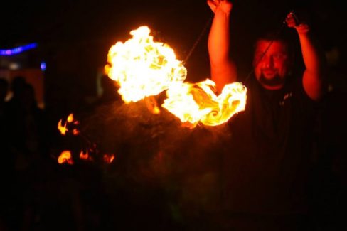 Veszprém, II.Bor-blues és Böllér Fesztivál, Tűzzsonglőr Bemutató 2014