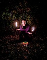 Halloween-i Lidércfény Tűzzsonglőr Show