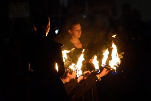 Szent Mihály Napi Vásár Tűzzsonglőr Show