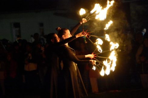 Szent Mihály Napi Vásár Tűzzsonglőr Show