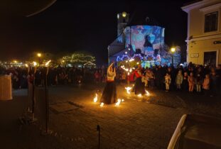 Mosonmagyaróvár Advent tűzzsonglőr műsor