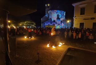 Mosonmagyaróvár Advent tűzzsonglőr műsor