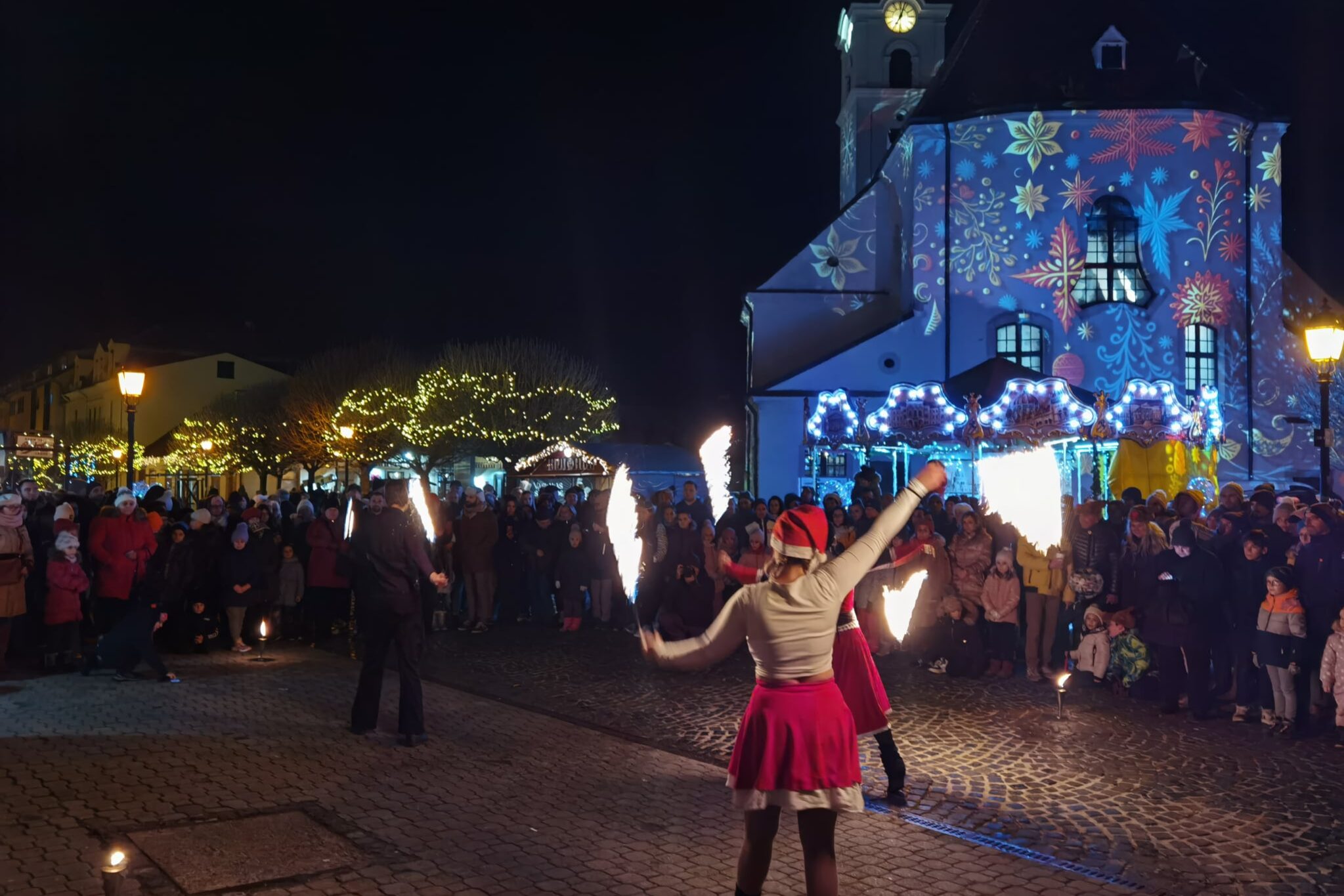 Mosonmagyaróvár Advent tűzzsonglőr műsor