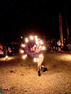 Miskolc Halloween Lidércfény Tűzzsonglőr Műsor 2025