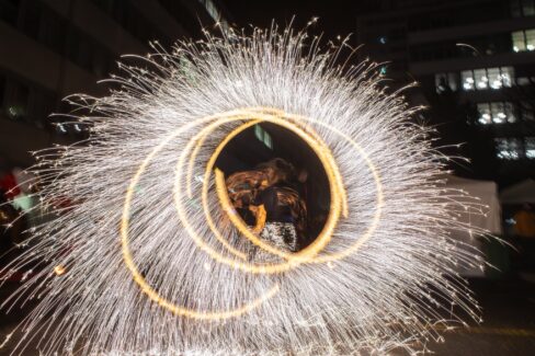 Budapest Céges Karácsonyi Tűzzsonglőr Műsor 2025